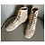 Chanel-Lederstiefeletten aus Camelia-Spitze und Nude-Beige oder heller Terrakotta-Seide T. 38 - Ansicht 18
