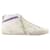 Golden Goose Deluxe Brand Mid Star Sneakers – Marke Golden Goose Deluxe – Leder – Weiß Kalbähnliches Kalb  ref.1209002