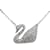& Other Stories Kristall-Schwan-Anhänger-Halskette Silber Metall  ref.1209092
