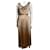 Jenny Packham Golden evening gown with diamonte embelishment Bronze Polyester Elastane  ref.1209161