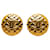 Chanel Gold CC Clip On Earrings Golden Metal Gold-plated  ref.1209217