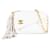 Chanel White CC Lambskin Tassel Crossbody Bag Leather  ref.1209220