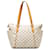 Louis Vuitton White Damier Azur Totalmente PM Branco Couro Lona  ref.1209236