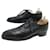 CHAUSSURES JM WESTON 310 RICHELIEU BOUT FLEURI 6D 40 FIN 39.5 CUIR SHOES Noir  ref.1209264