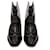 GANNI black Meg 50 Leather ankle boots  ref.1209430