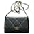 Wallet On Chain Chanel WOC TEMPORAL Cinza antracite Couro  ref.1209579