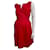 Vestido de popelina Lora rojo de Joseph Roja Algodón Elastano  ref.1209606