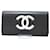 Chanel Logo CC Preto Couro  ref.1209748