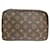 Louis Vuitton Trousse pochette Brown Cloth  ref.1210062