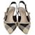 Dior Beige/Zapatos de salón destalonados a cuadros J'Dior negros Cuero  ref.1210214