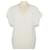 Hermès Jersey crema con cuello en V y manga corta Crudo Lana  ref.1210233