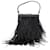 Autre Marque Black Ostrich Feather Bag Leather  ref.1210245