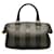 Fendi Black Pequin Boston Bag Leather Plastic Pony-style calfskin  ref.1210454