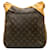 Louis Vuitton Brown Monogram Odeon MM Leather Cloth  ref.1210472