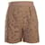 Stella Mc Cartney Short marrón con detalles bordados Castaño Algodón  ref.1210535