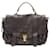 Proenza Schouler PS1 Mittelgroße Tasche aus dunklem Graphitleder Grau  ref.1210568