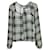 Reformation Camisa semitransparente con estampado gris Poliéster  ref.1210620