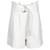 Ganni Belted White Shorts  Polyester  ref.1210654