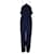 Autre Marque Marineblauer Neckholder-Jumpsuit aus Seide Baumwolle  ref.1210673