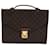 Louis Vuitton Porte Documents Brown Cloth  ref.1210830