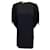 Autre Marque Stella McCartney Vestido negro de crepé de viscosa de manga corta  ref.1211023