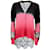 Autre Marque Prabal Gurung Pink / Black Multi Floral Lace Detail Wool and Cashmere Knit Cardigan Sweater Multiple colors  ref.1211028