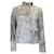 Autre Marque Akris Blue / White Fringed Tweed Jacket Cotton  ref.1211034