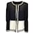 Autre Marque Alice + Olivia Black / Off-White Kidman Convertible Tweed Jacket Polyester  ref.1211040