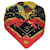 Autre Marque Hermes rot / Schwarz-Multi La Réale – Vue du Carrosse de la Galère bedruckter quadratischer Schal aus Seidentwill Mehrfarben  ref.1211043