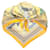 Autre Marque Bufanda de sarga de seda cuadrada Forever de Hermes Yellow Multi Couvertures et Tenues de Jour Amarillo  ref.1211051