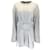 Autre Marque Trocknet Van Noten Grau / Langärmliges Sweatshirt-Kleid aus Baumwolle mit silbernem Ringdetail  ref.1211057