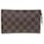 Bucket Louis Vuitton Pochette Brown Cloth  ref.1211306