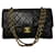 Chanel Double flap Black Leather  ref.1211637