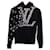 Sudadera con capucha con logo estampado de Louis Vuitton en algodón negro  ref.1211682