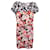 Hugo Boss Donisa florales Etui-Minikleid aus mehrfarbigem Polyester Mehrfarben  ref.1211692