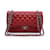 Timeless Chanel Bolsa de Ombro Jumbo Clássica Atemporal Jumbo Acolchoada Vermelha 30 cm Vermelho Couro  ref.1211720