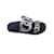 Hermès Hermes Sandalias de diapositivas adicionales Chaîne d'Ancre de cuero plateado Talla de zapatos 37 Plata  ref.1211724