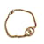 Christian Dior Vintage Gold Metal CD Crystals Logo Chain Bracelet Golden  ref.1211727