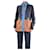 Loewe Manteau à capuche en cuir color block bleu - taille EU 46  ref.1211765