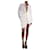Jacquemus White La Riviera gathered plunge-neck dress - size FR 36 Cotton  ref.1211774