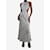 Autre Marque White sleeveless cutout polka dot dress - size US 2 Silk  ref.1211778