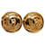 Chanel Gold CC Clip On Earrings Golden Metal Gold-plated  ref.1211821