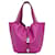 Hermès Hermes Pink Epsom Tressage Picotin Lock 22 Rosa Couro Bezerro-como bezerro  ref.1211863