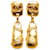 Pendientes Chanel Gold CC Drop Dorado Metal Chapado en oro  ref.1211867