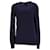 Tommy Hilfiger Suéter masculino luxuoso de lã com gola redonda Azul marinho  ref.1211897