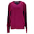 Tommy Hilfiger Mens Pima Cotton Cashmere V Neck Jumper Purple  ref.1211943