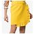 Minifalda Prada de crepé amarillo con cinturón - vista 4