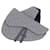 Dior Saddle leather shoulder strap Grey  ref.1212059