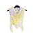 Leonard Carre 145 Silk Jersey Yellow Circus Scarf Sarong Soie Multicolore  ref.1212563