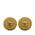 Pendientes de clip Chanel CC dorados Chapado en oro  ref.1212716
